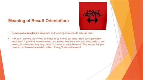 results-oriented meaning|what does result oriented mean.